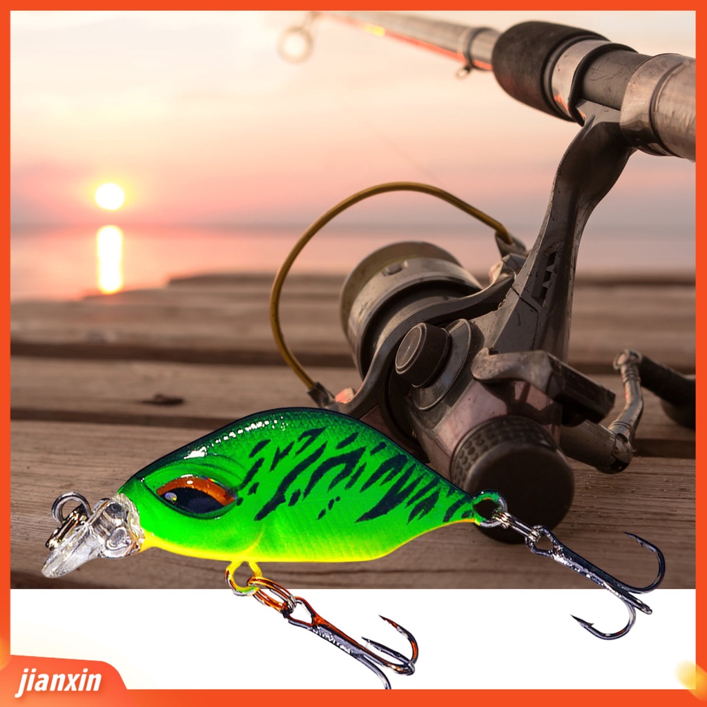 [Jianxin] 3.8 Cm/3.3g Ikan Kecil Umpan Simulasi 3D Fisheye Wobbler Kait Tajam Ganda Mencegah Pelarian Bass Laut Profesional Memancing Umpan Buatan Umpan Keras Memancing Tackle