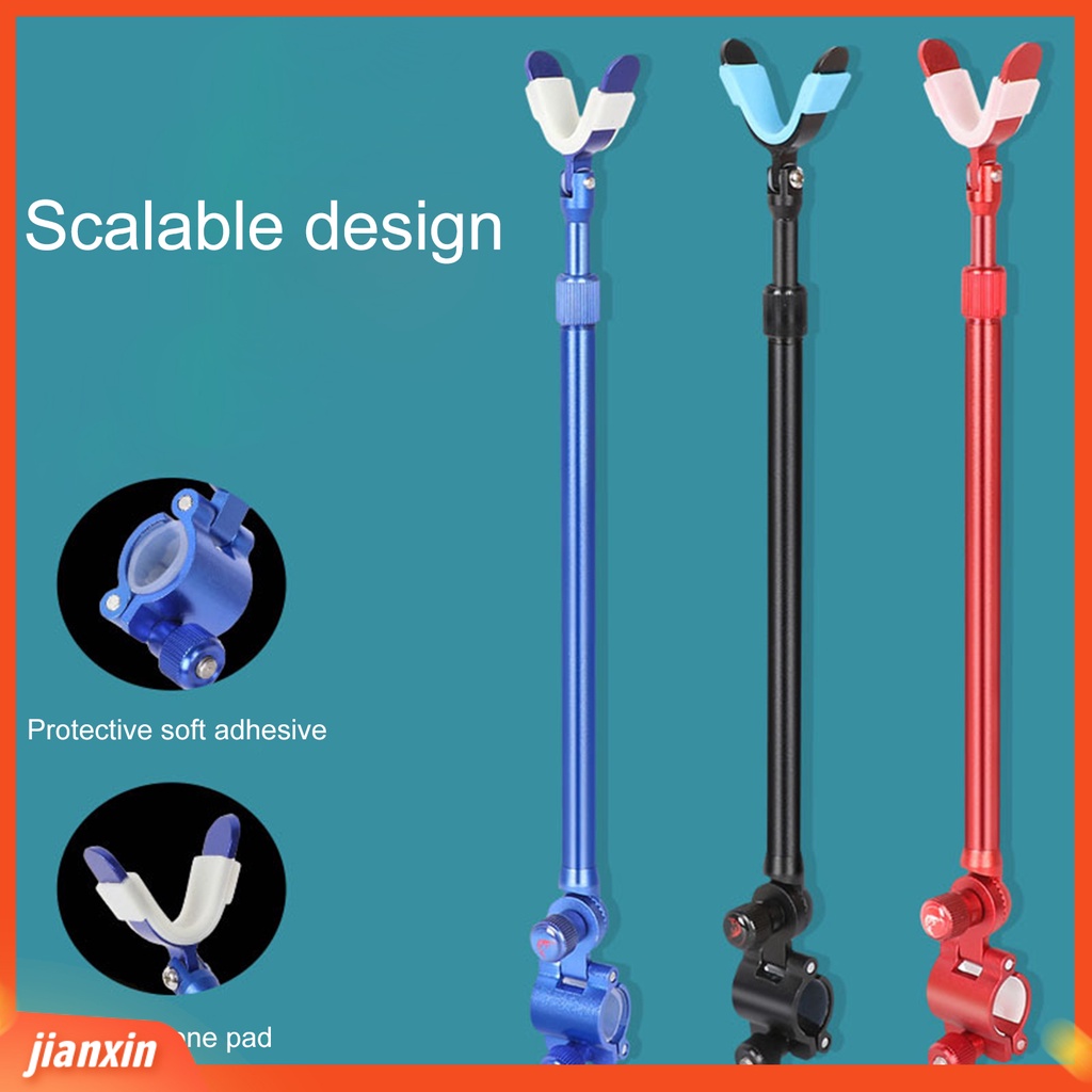 [Jianxin] fishing Rod Holder 210derajat Teleskopik Dapat Disesuaikan Non-slip Cepat Bongkar Pasang Posisi Logam Paduan Aluminium Tiang Pancing Dukungan Alat Pancing