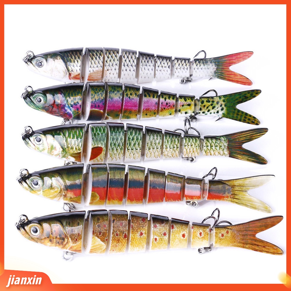 [Jianxin] Umpan Pancing Tiruan Bentuk Ikan Banyak Ruas Ukuran 13.7cm 27g