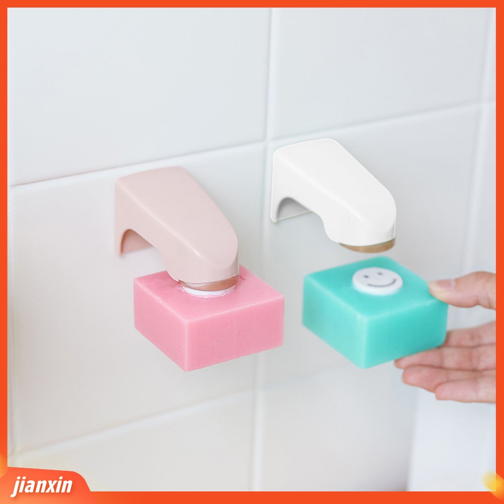 [Jianxin] Portable Magnetic Soap Holder Dispenser Bathroom Wall Mounted Sticking Dish