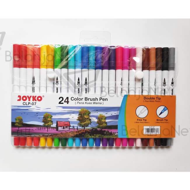 

12.12 SALE Color Brush Pen Joyko 24 Warna ( Kuas & Pen 24 color) CLP-07 !