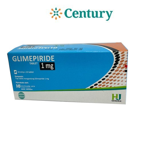GLIMEPIRIDE 1 MG 1 STRIP ISI 10 TABLET