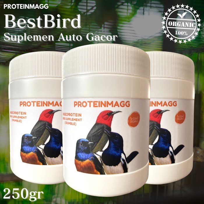 Terlaris Proteinmagg Suplemen Protein Untuk Burung 250 Gr Extra Kicau Gacor