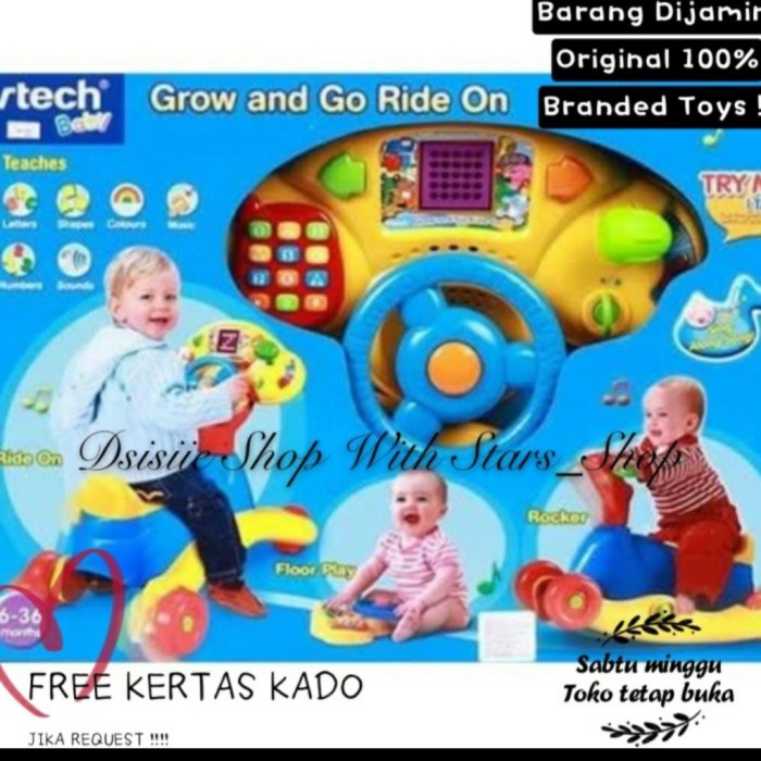 Terlaris Vtech Grow And Go Ride On Original 3 In 1 / Mainan Kuda Kudaan Edukasi