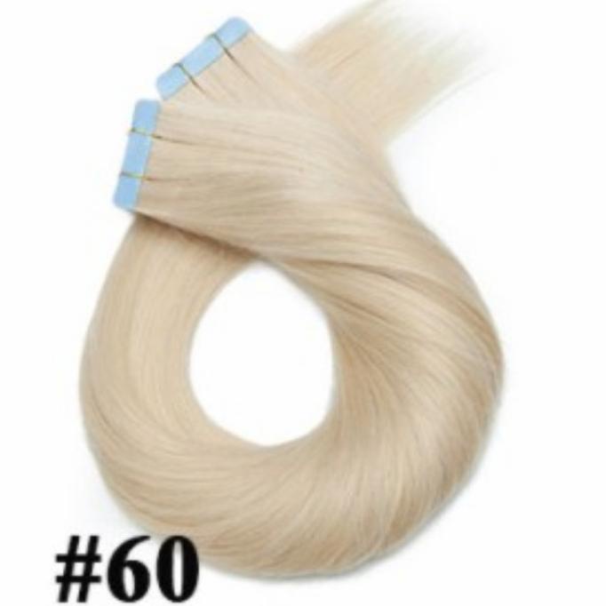 PLATINUM BLONDE HAIR TAPE HAIR EXTENSION TAPE