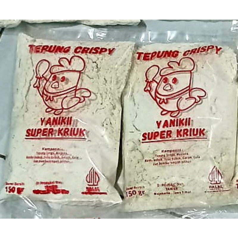 

TEPUNG BUMBU KRISPY YANIKI SUPER KRIUK/TEPUNG SERBAGUNA/TEPUNG KENTUCKY