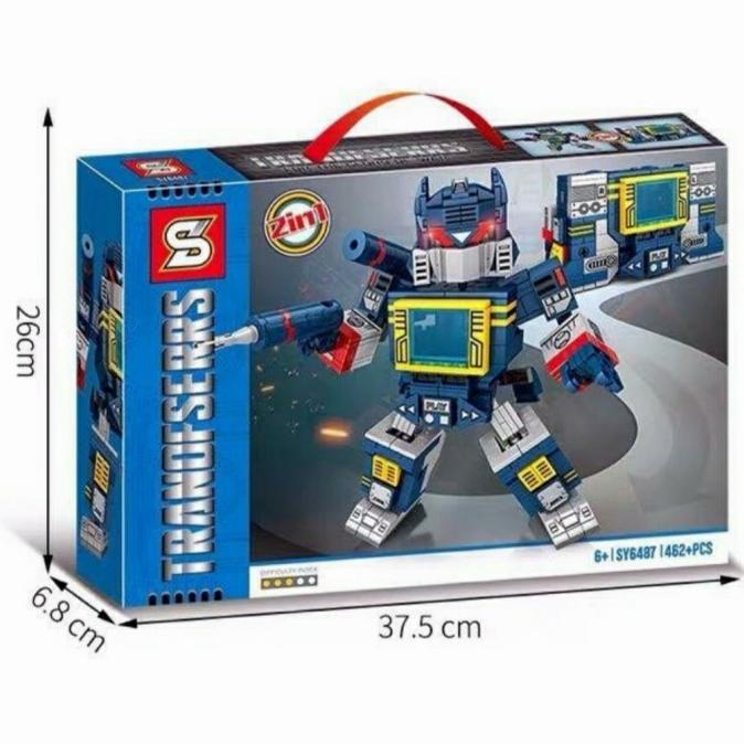 mainan lego transformers deception 2in 1 robot brick