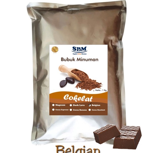 

TERBARU Belgian Chocolate Bubuk Minuman Cokelat Powder Drink Cocoa Premium Taste Coklat 1kg