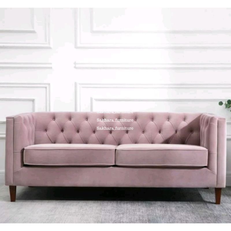 Sofa Tamu Minimalis Kancing, Sofa Ruang Tamu Terbaru, Sofa Sakhara Furniture