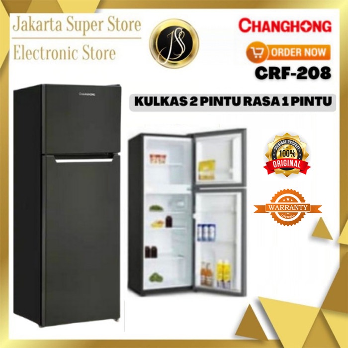 KULKAS 2 PINTU CHANGHONG CRF 208