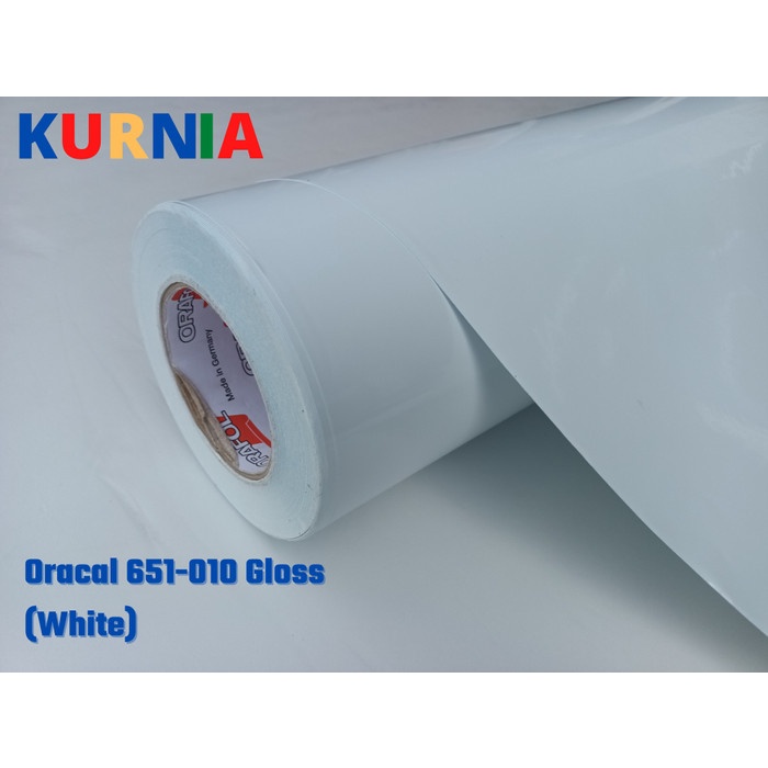 Sticker Oracal 651 1 Putih Glossy/Matt Meteran
