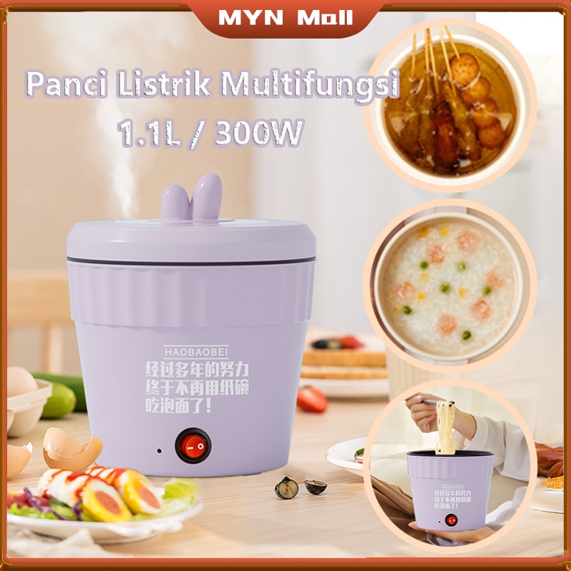 Panci Listrik Serbaguna 1.1L / Panci Listrik Multifungsi / Electric Cooking Pot / Panci Listrik Multifunctional-Daya rendah