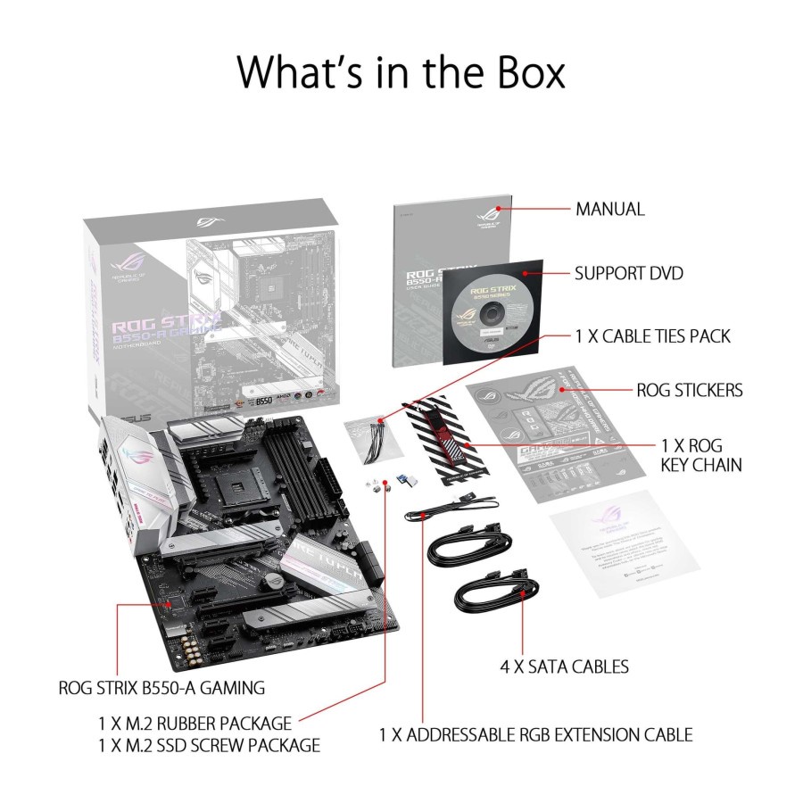 ASUS ROG STRIX B550-A GAMING - AMD AM4 B550 ATX Gaming Motherboard