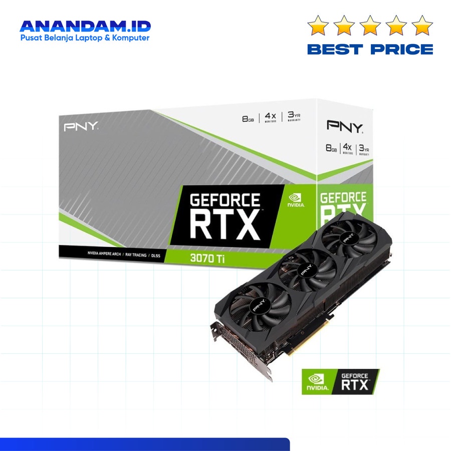 VGA PNY GeForce RTX 3070 Ti 8GB VERTO Triple Fan 8GB GDDR6X