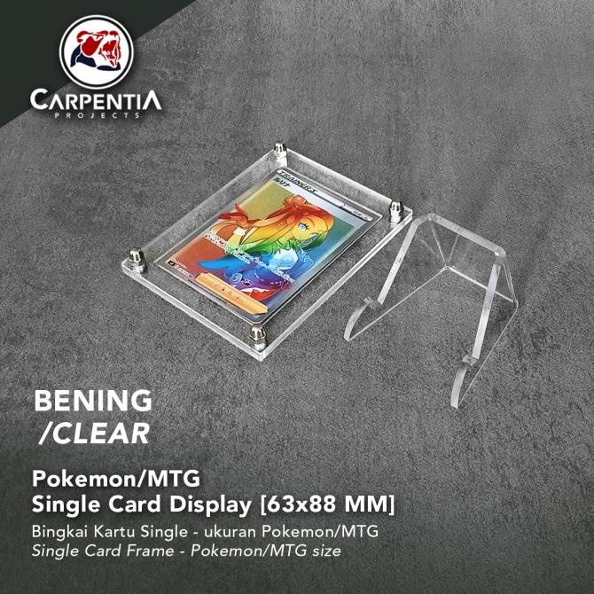 

Pokemon/MTG Acrylic Display Frame - Standing Kartu Akrilik - Bening