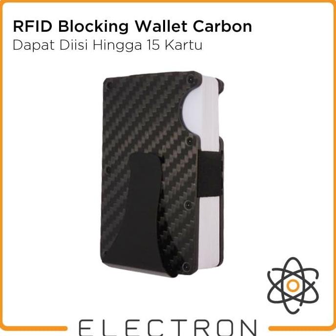 

RFID Blocking Wallet Carbon Card Money Clip Dompet Holder Kartu