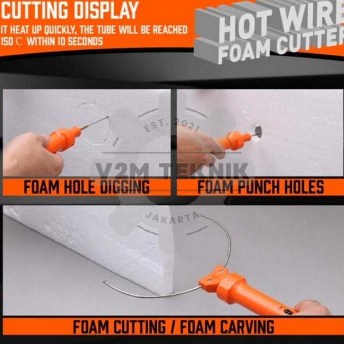 

Styrofoam cutter3In1 - Alat Pemotong Gabus Busa - Hot Wire Foam Cutter