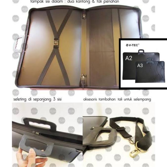 

DRAWING BAG ARTIST CASE ART PORTOFOLIO BAG MAP TAS GAMBAR A2 A3