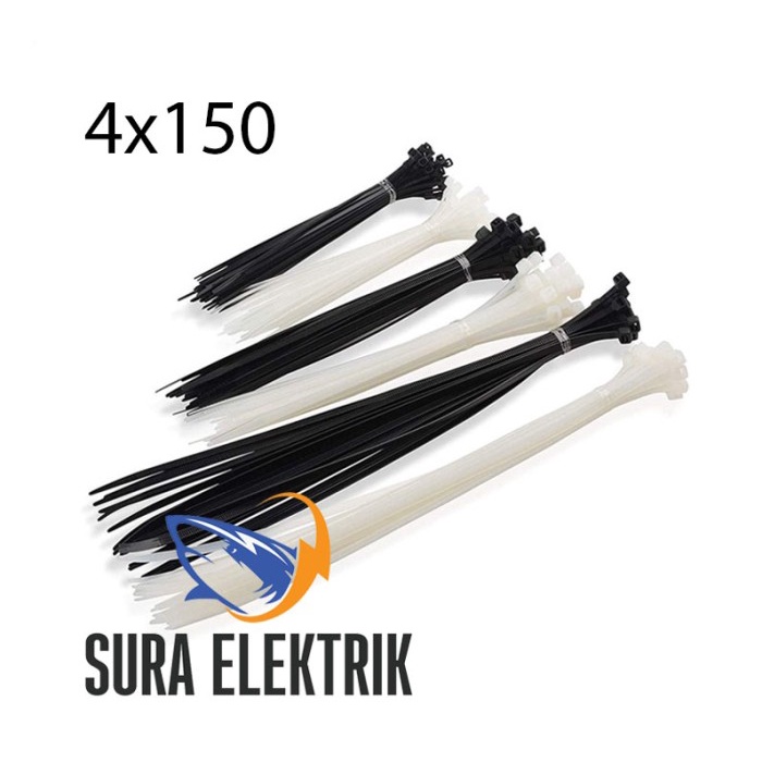 

Nylon Cable Ties Fsm 4X150 Fort Warna Hitam Dan Putih Promo