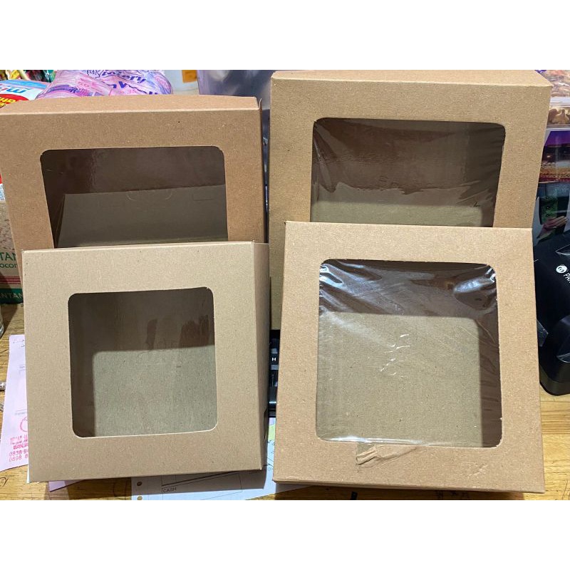 

Kotak laminasi/kotak cake 22x22kaca