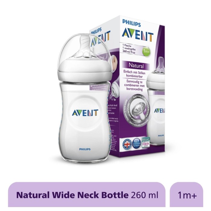 Avent philips natural 260ml / Botol Susu Avent / Botol susu Bayi NEW
