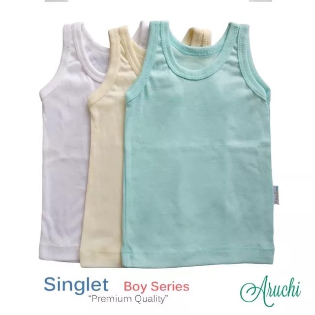 Kaos dalam Aruchi Singlet Putih / Warna 3pcs