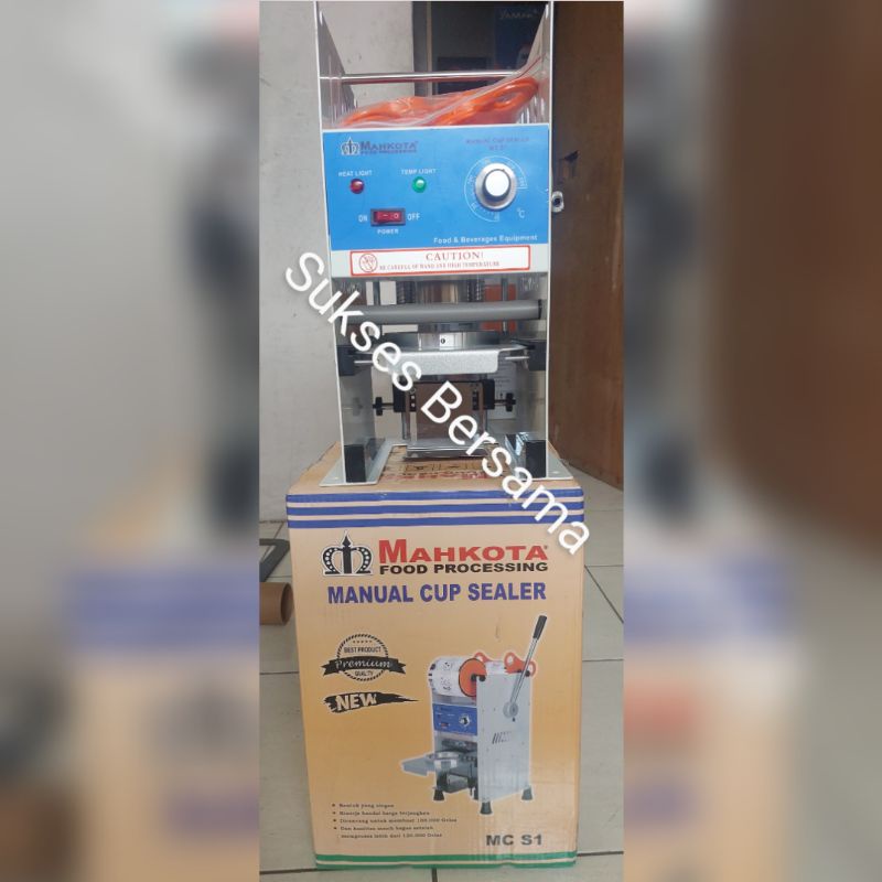 Mesin Press Gelas Plastik Mahkota / Cup Sealer Manual