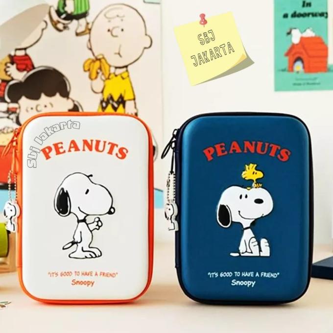 

Tempat pensil Snoopy Hardcase 3D waterproof bahan model spt smiggle