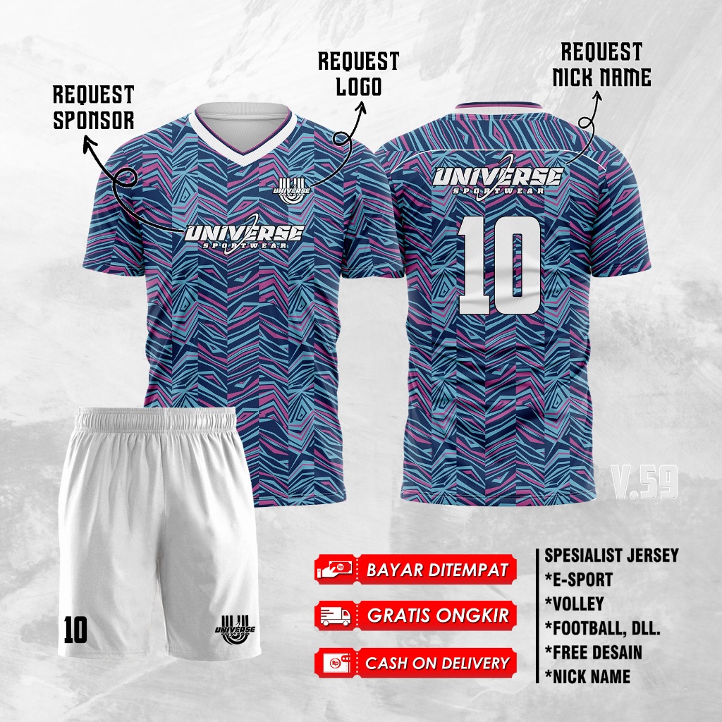 Jersey futsal baju bola jersey bola jersey futsal custom baju futsal anak jersey futsal full printin