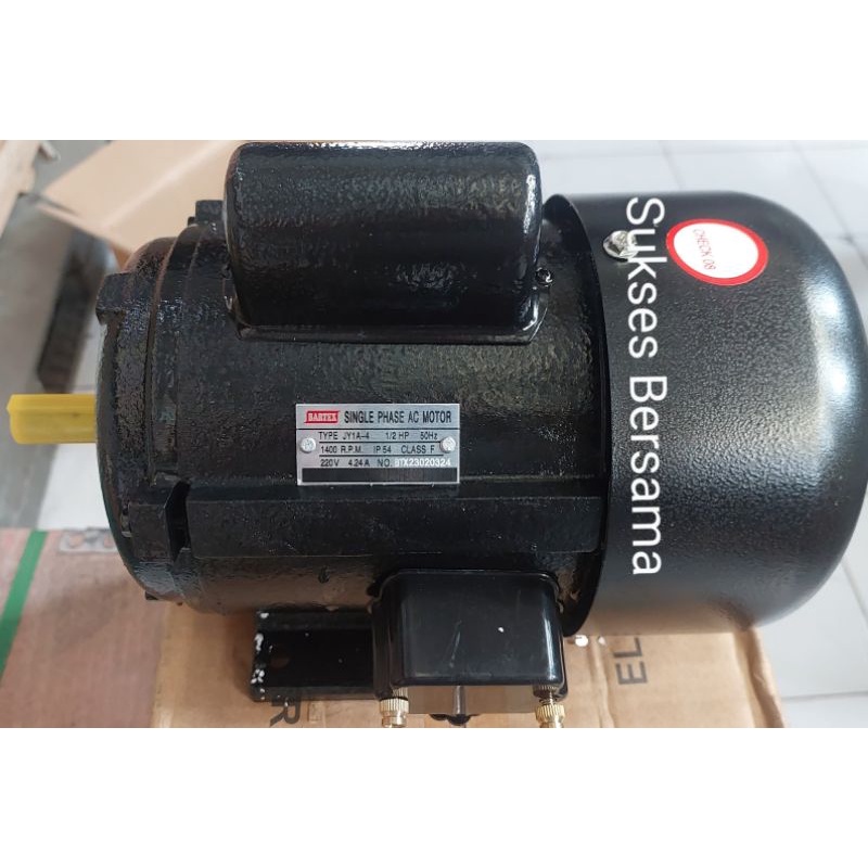 Dinamo / Elektro Motor Bartex 1/2HP 1 Phase 1400RPM 2800RPM