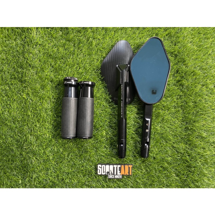 Paket Handgrip Rizoma Urlo + Spion Rizoma Elisse Untuk Vespa Matic
