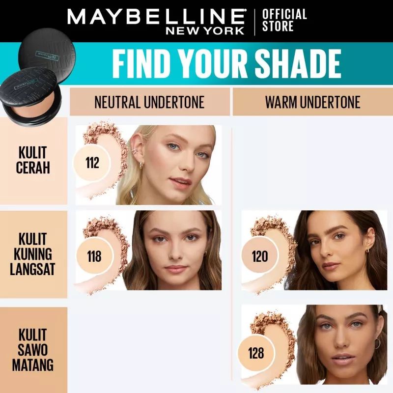 MAYBELLINE New York Fit Me Matte+Poreless Powder 12 Hours SPF 28 PA+++ Oil Control