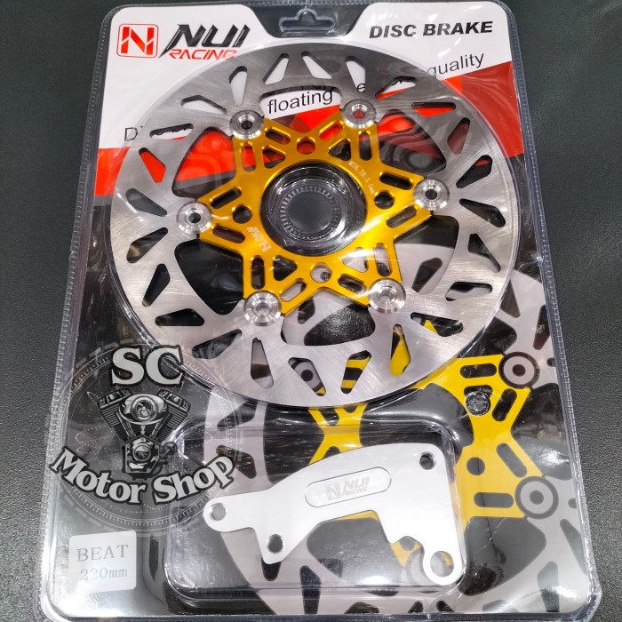 Piringan cakram NUI racing 220mm vario 125 - vario 150 - beat - scoopy