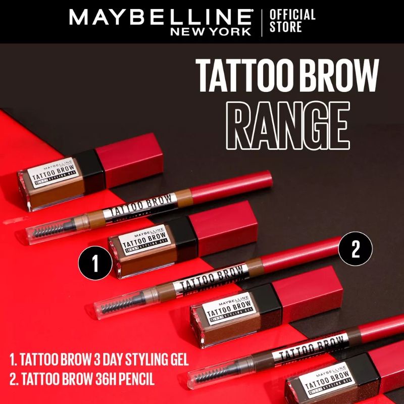 MAYBELLINE New York Tatto Brow Up To 3 Day Styling Gel