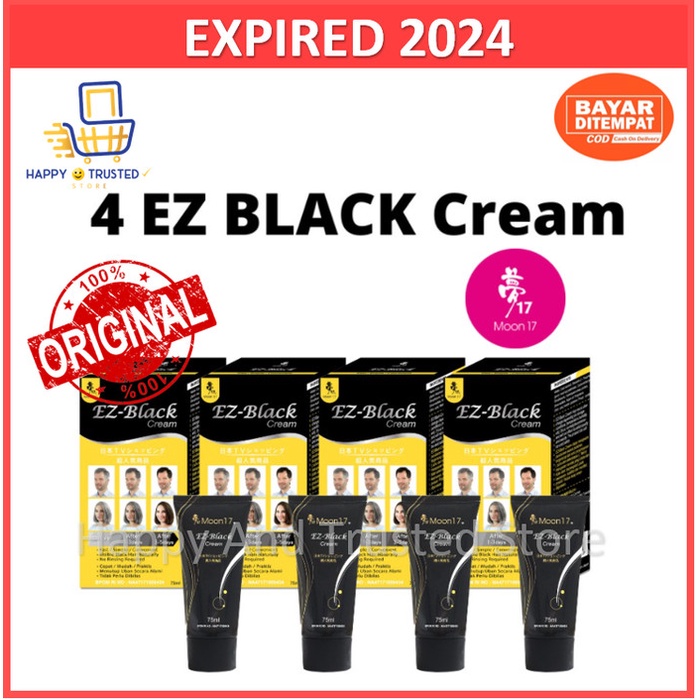 Moon 17 Ez Black Cream - Ez-Black Cream Orginal - Dapat 4 Tube