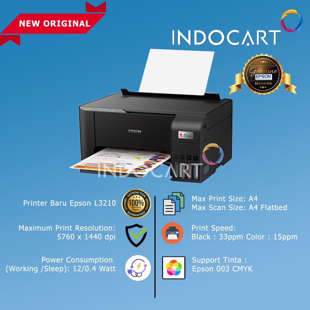 Printer Epson EcoTank L3210 L-3210 All in one Print Scan Copy