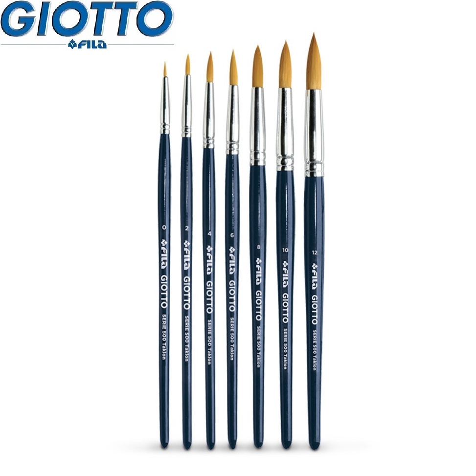 

Jual➧ Kuas Lukis Giotto 500 Round Taklon Brush B34 ⁂