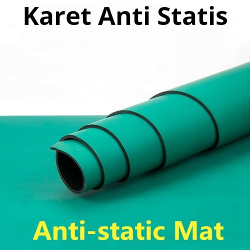 

Terlaris Karet Anti Statis 2Mm X 100Cm X 100Cm - Rubber Insulation Mat Statik