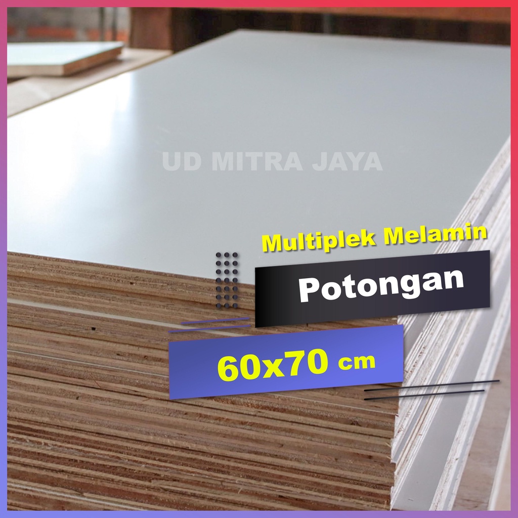 Multiplek melamin 8mm doff  ukuran 60x70