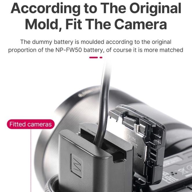 Ulanzi Np-Fz100 Dummy Battery Coupler Adapter For Sony Np-Fz100