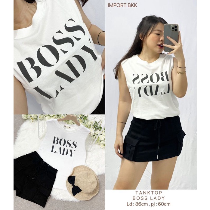 MDLV ~ Kaos Tanktop Boss Lady BKK