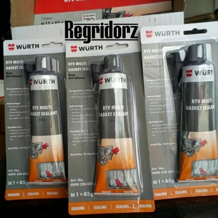 LEM SILEN RTV SILICONE GASKET SEALANT TAHAN PANAS SILIKON GREY WURTH