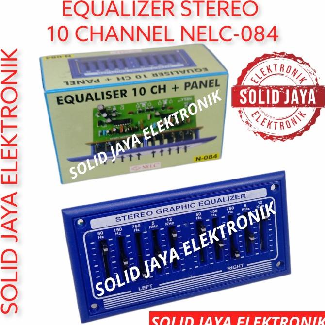 KIT EQUALIZER 10 CHANNEL EKUALISER EQUALISER PANEL CHANEL NELC 084
