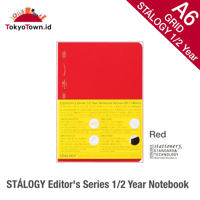 

Stalogy EditorS Series 1/2 Year Notebook A6