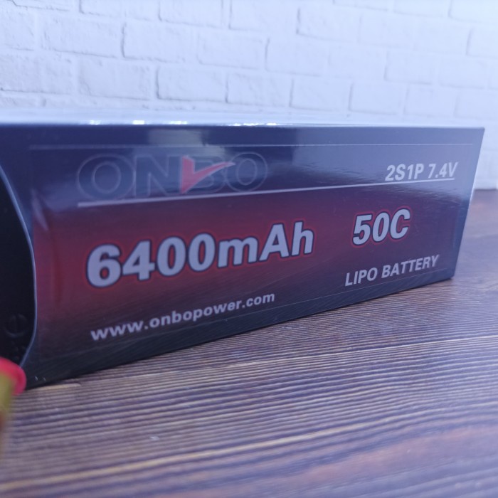 Hardcase Lipo 2s 7.4v 6400mah 50c Onbo Power.