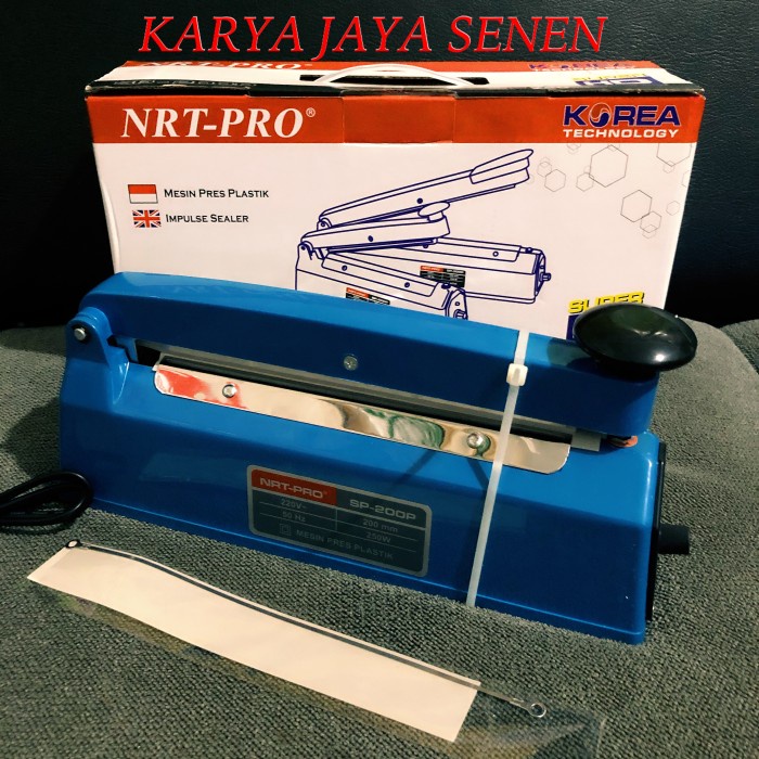 NRT-PRO Impulse Sealer 20 cm - Alat Mesin Pres Plastik Kemasan Press