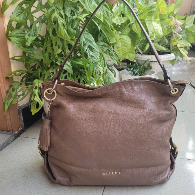 Tas Preloved Sisley coklat Shoulder