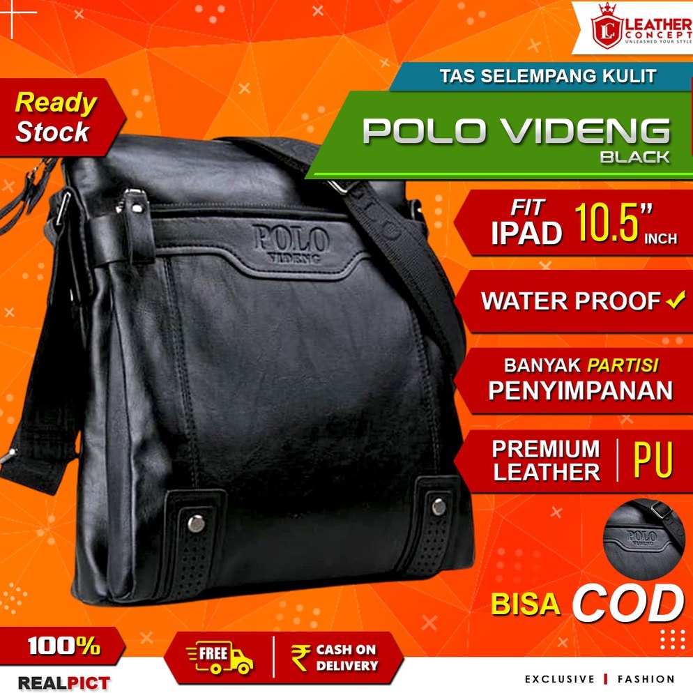 Harga Termurah.. Tas Selempang Kulit Polo Tas Polo Pria Tas Kulit Polo Pria