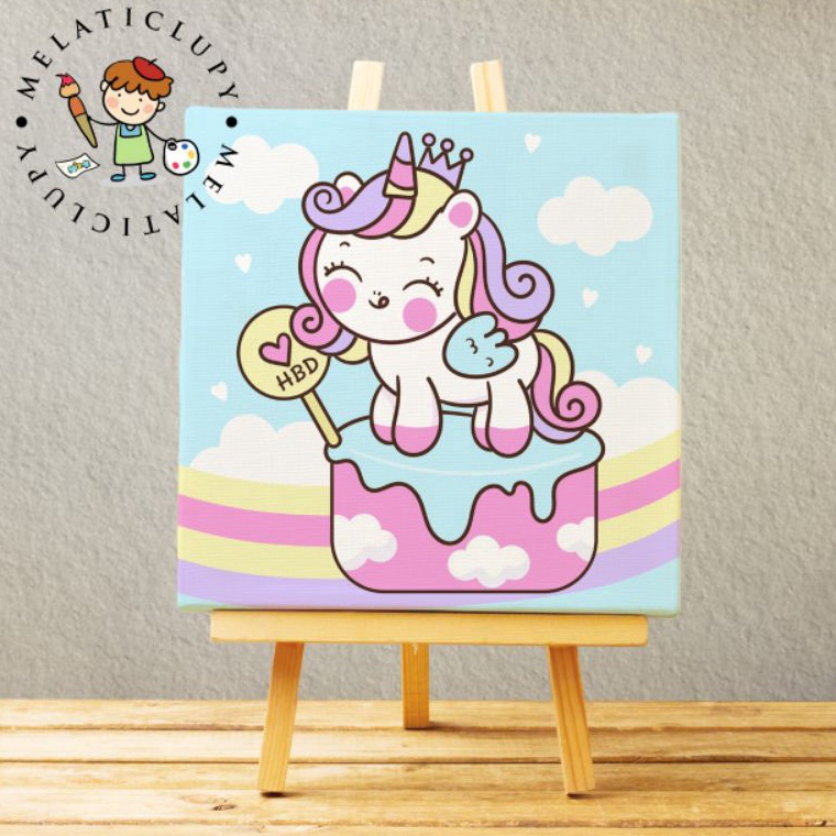 

Murah banget PAINT BY NUMBER KANVAS 20X20 UNICORN 98