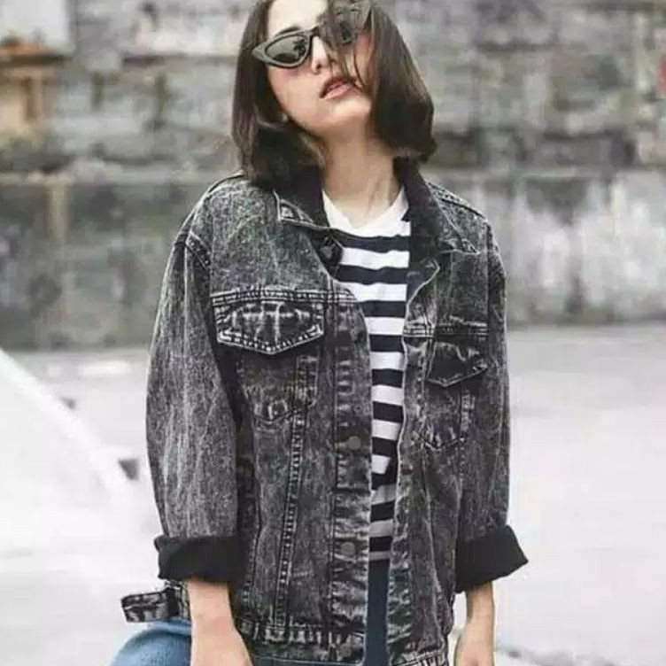 ♠  JAKET JEANS WANITA//JAKET JEANS SNOW//JAKET BIONDY CEWEK PREMIUM/JAKET DENIM WANITA STANDAR JUMBO